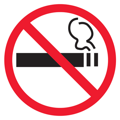 Знак T129.2 Знак о запрете курения табака, потребления никотинсодержащей продукции или использования кальянов •Приказ Минздрава России № 129н от 20.02.2021 пункты 2,6•  (Пластик 200 x 200)